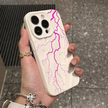 Red Lightning Phone Case for iPhone