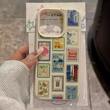 Vibrant Retro Stamp Lichee Design Phone Case New