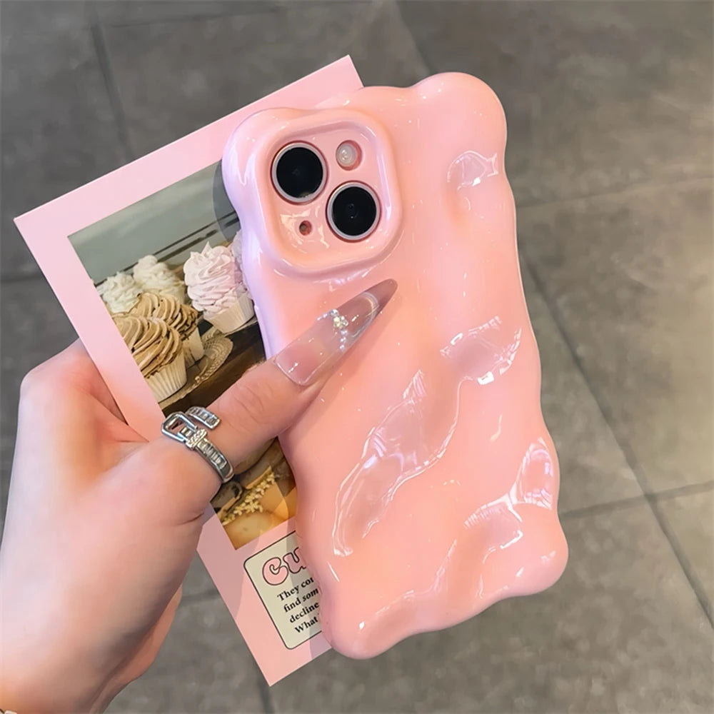 Soft Silicone Candy Cloud Wave Pattern Phone Cases New