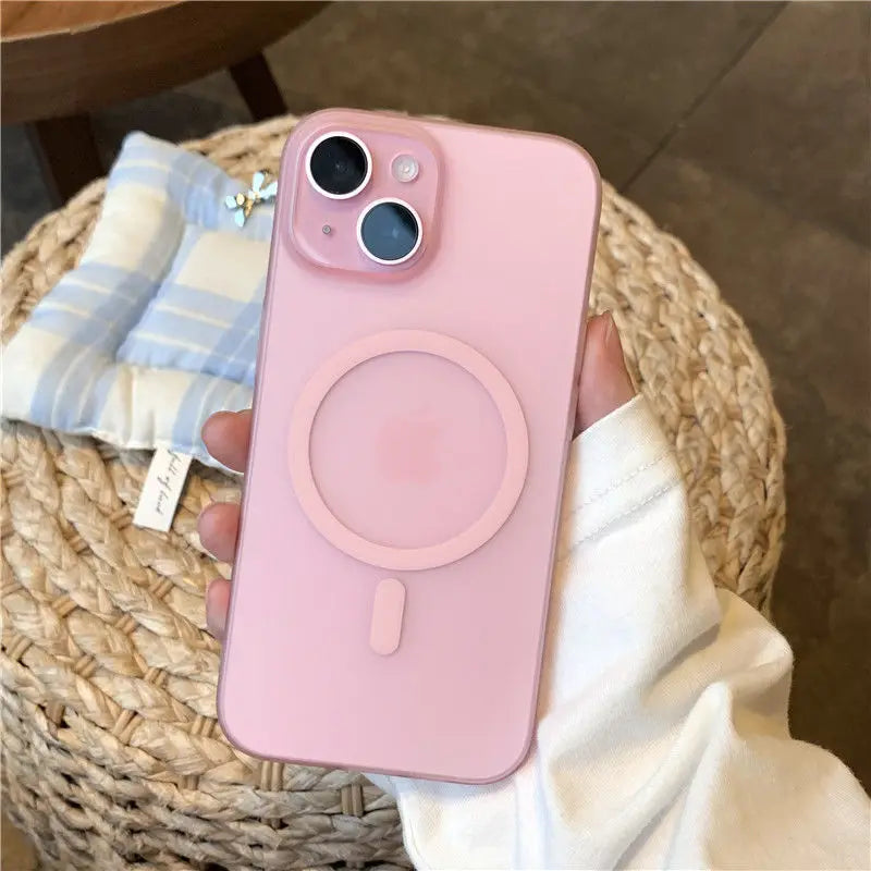 Luxury Phone Case Magsafe Magnetic Wireless Charging Animation Shockproof Bumper