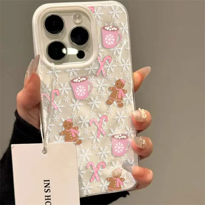 Snowflake Gingerbread Man Phone Case