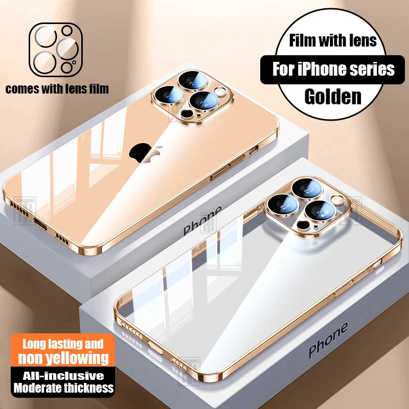 Clear Plating Phone Case for iPhone
