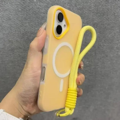 Luxury Soft With lanyard Silicone Magsafe Phone Case New