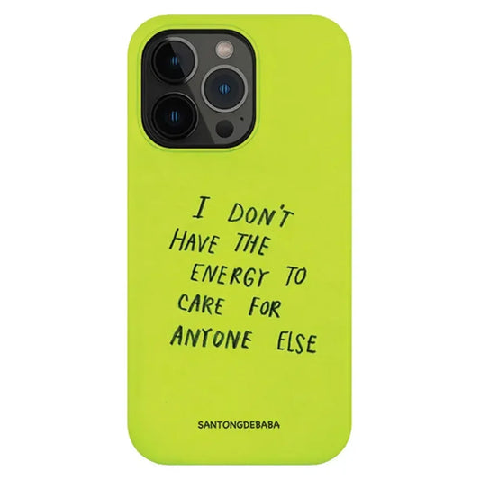 Korea Ins Fashion Art Green Phone Case