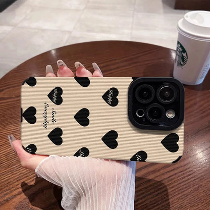 Fashion Simple Love Heart Silicone Phone Case