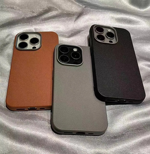 Luxury Matte Leather Phone Case