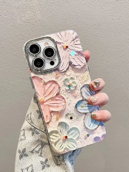 Glitter Flower Phone Case