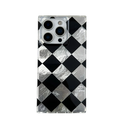 Fashion Lattice Grid Rectangle Shape Phone Case