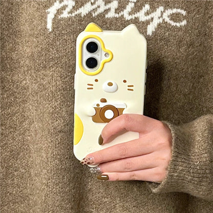 Cute 3D Cat Soft Silicone Phone Case