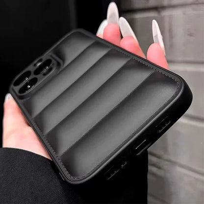 Colorful Down Jacket pattern silicon phone case