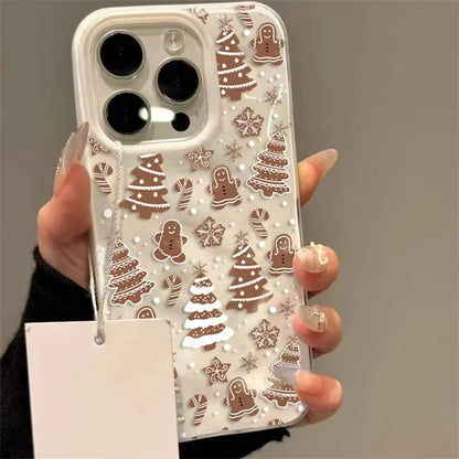 Cartoon Christmas Tree Snowman Phone Case