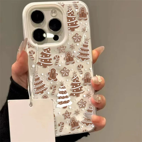 Cartoon Christmas Tree Snowman Phone Case