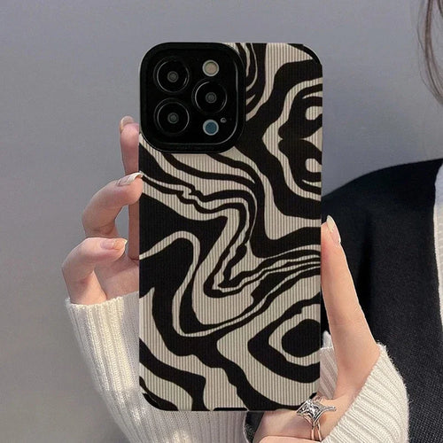 Fashion Zebra Art David Snake Silicone Phone Case