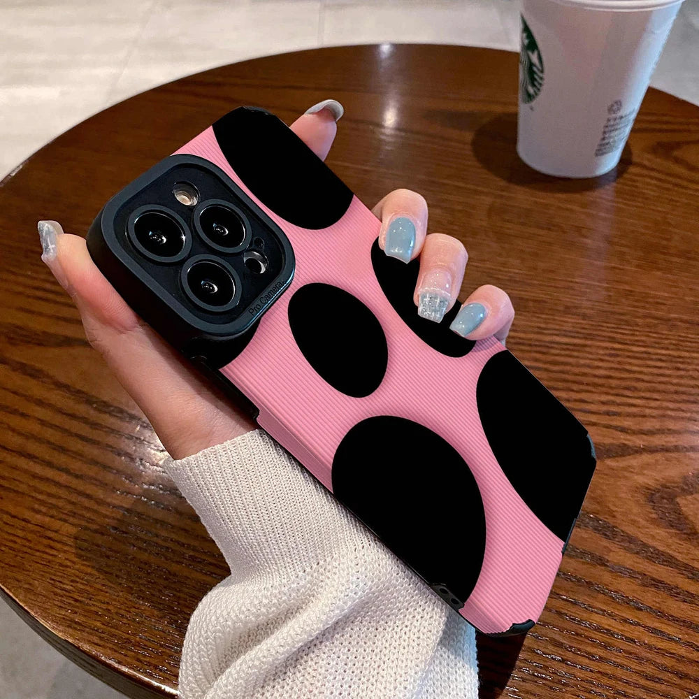 Fashion Pebble Pink Silicone Phone Case