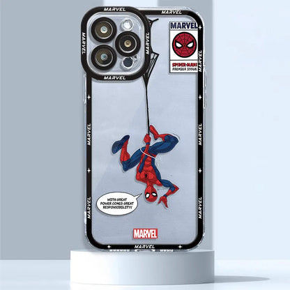Marvel Venom Spiderman Clear iPhone Case