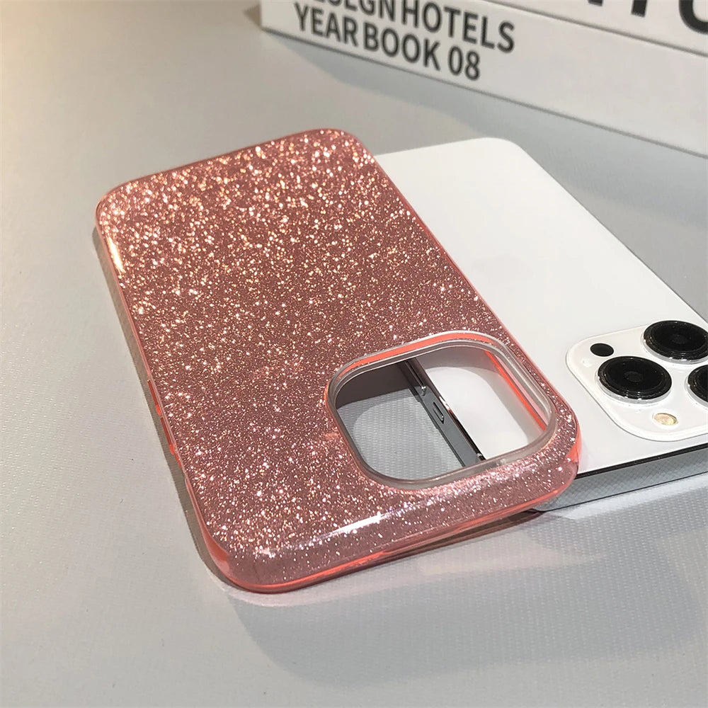 Glitter Bling Gradient Hard PC Thicken Phone Case New