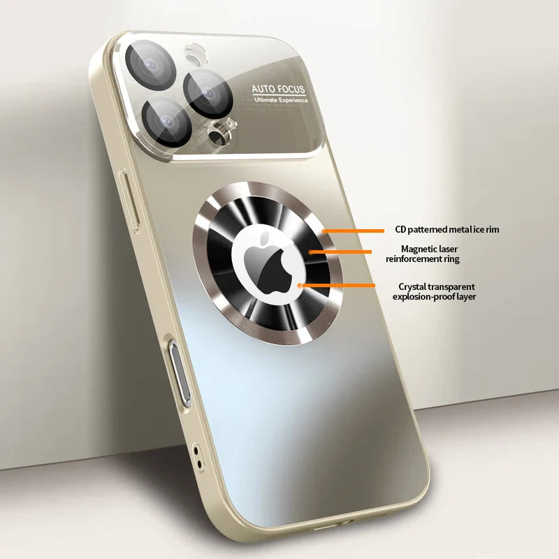 Titanium Metallic Magnetic Matte Case for iPhone