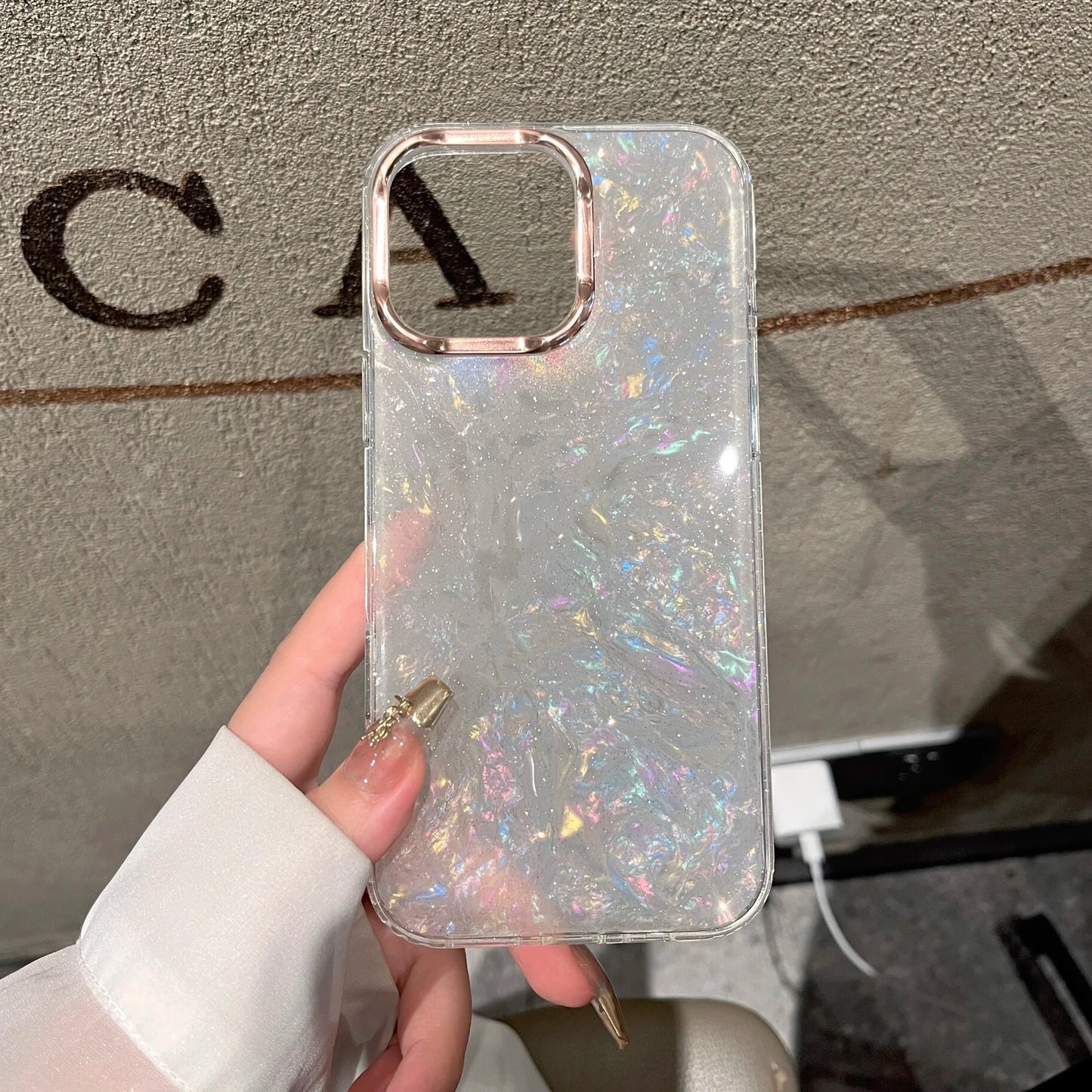 Luxury Glitter Shell Pattern Laser Phone Case New