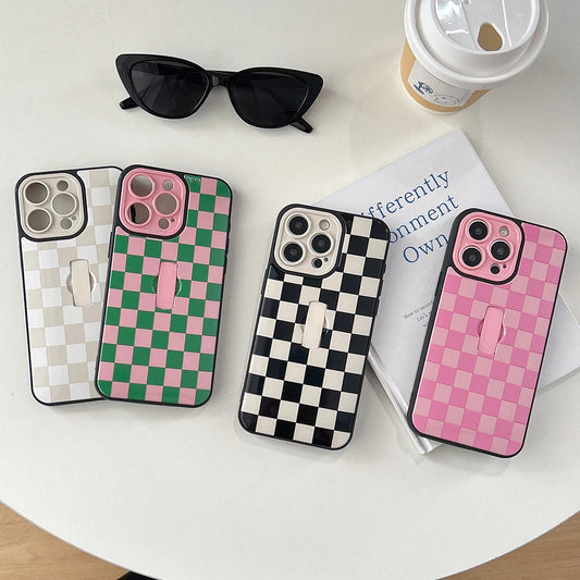 Simple Lattice Collision Grid Pattern Phone Case