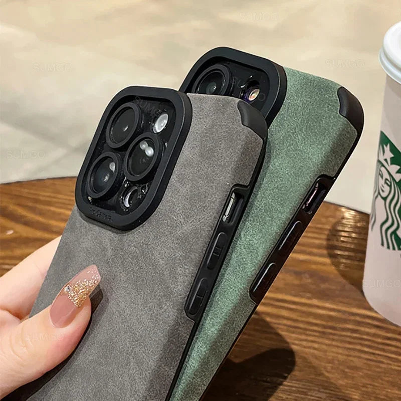 New Fashion Fur Leather Soft Phone Case