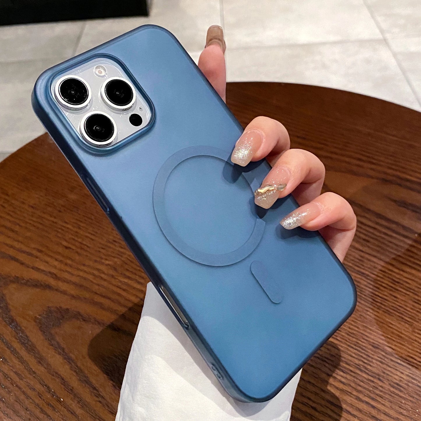 Matte Magnetic Wireless Charge Phone Case