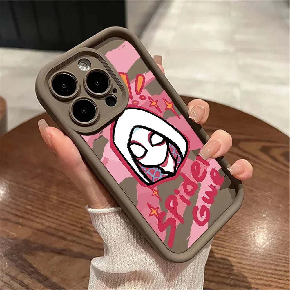 Cartoon Marvel Spiderman Couple Phone Case