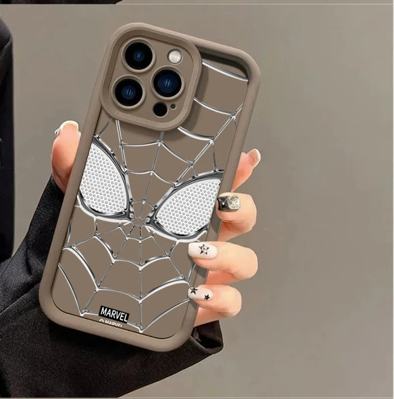 Phone Case Cool Spider-Man Eyes Silicone 3D Cute New Design