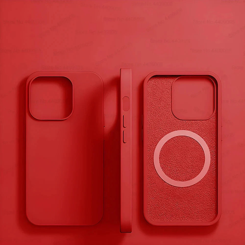 Magsafe Liquid Silicone Magnetic iPhone Case