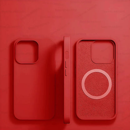 Magsafe Liquid Silicone Magnetic iPhone Case