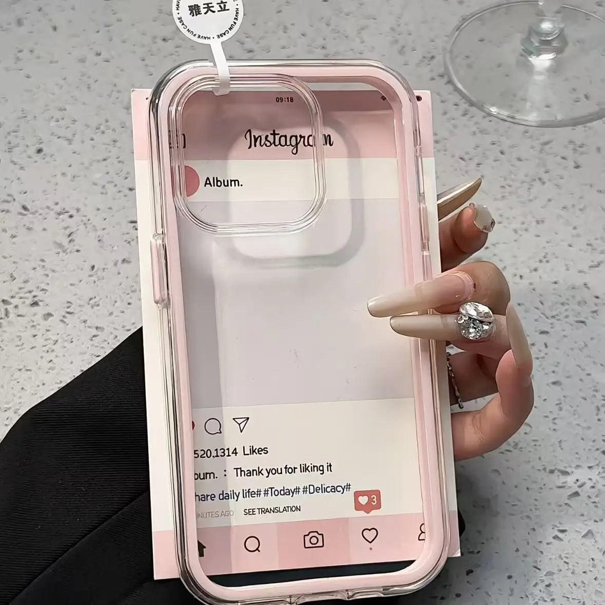 Luxury Candy Color Frame Clear Back Phone Case