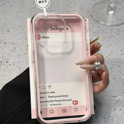 Luxury Candy Color Frame Clear Back Phone Case
