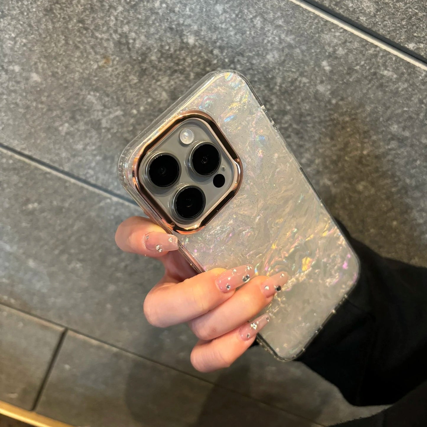 Luxury Glitter Shell Pattern Laser Phone Case New