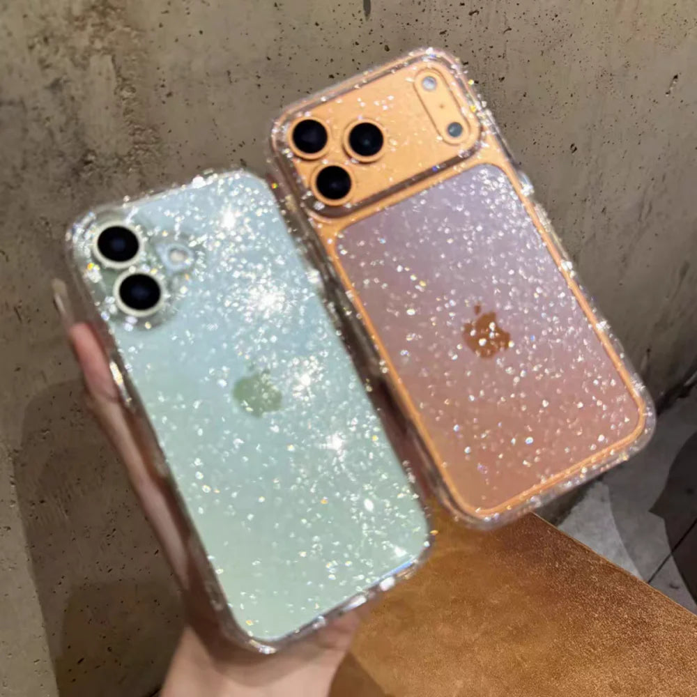 Ultra Thin Glitter Bling TPU Transparent Phone Case
