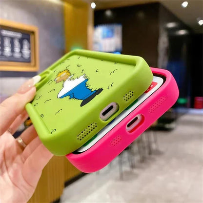 The Simpsons Cartoon Silicone Phone Case