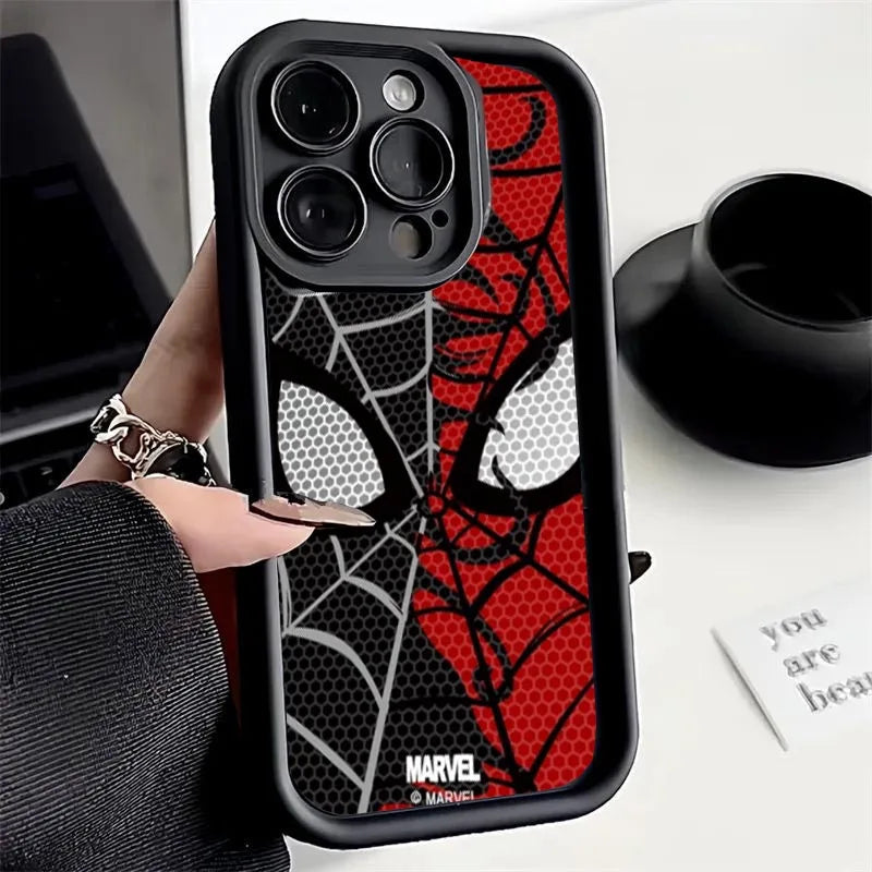 Phone Case Cool Spider-Man Eyes Silicone 3D Cute New Design