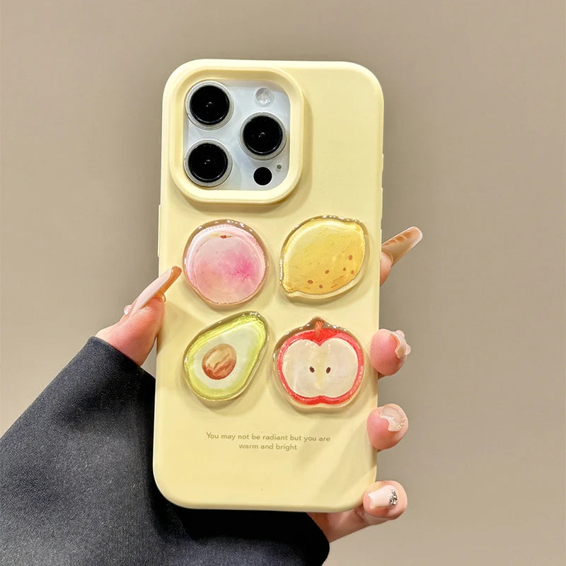 Cute Lovely 3D Fruit Soft TPU Phone Case