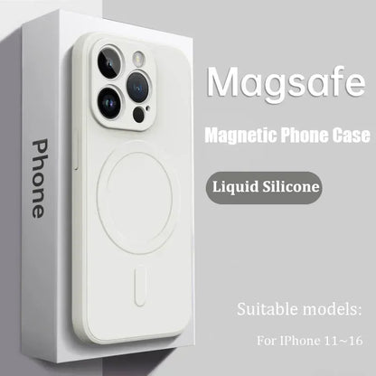 Luxury Magsafe Liquid Silicone Soft Phone Case New
