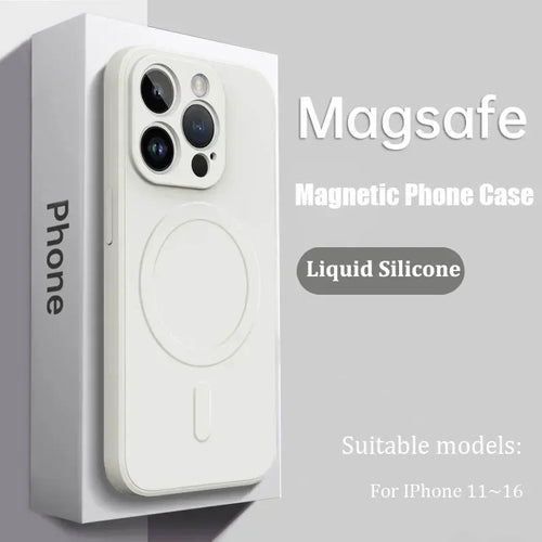 Luxury Magsafe Liquid Silicone Soft Phone Case New