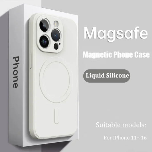 Luxury Magsafe Liquid Silicone Soft Phone Case New
