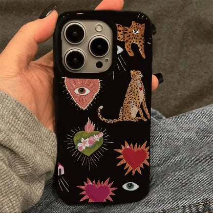Luminous Graffiti Love Phone Case