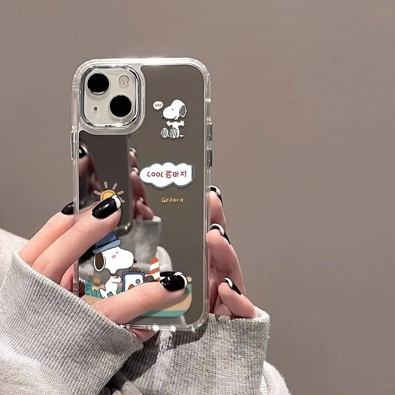 Snoopy Travel Mirror Phone Case