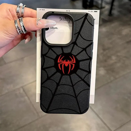 Marvel Spider Man Spider Net Leather Phone Case