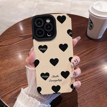 Fashion Simple Love Heart Silicone Phone Case