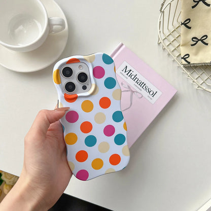Cute Glossy Polka Dots Phone Case