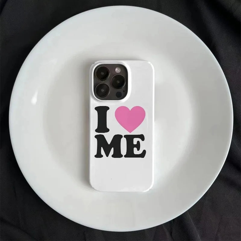 INS Simple Words I Love Myself Phone Case