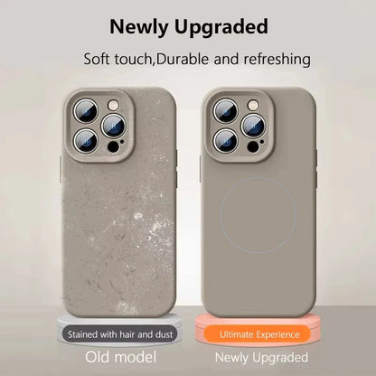 Original Liquid Soft Silicone For Magsafe Wireless Charge Magnetic Phone Case New