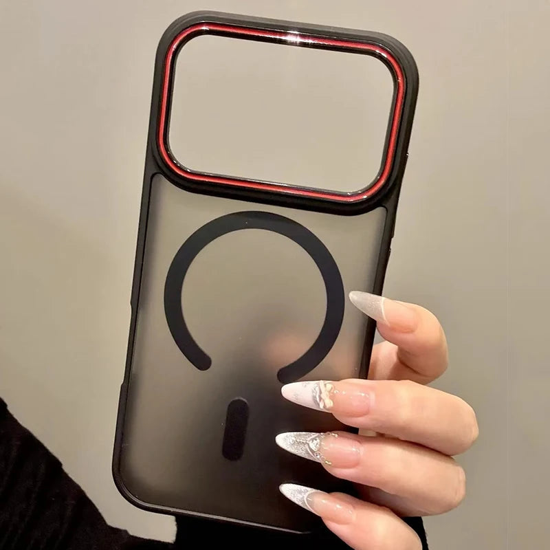 Luxury Matte Translucent For Magsafe Wireless Charge Phone Case