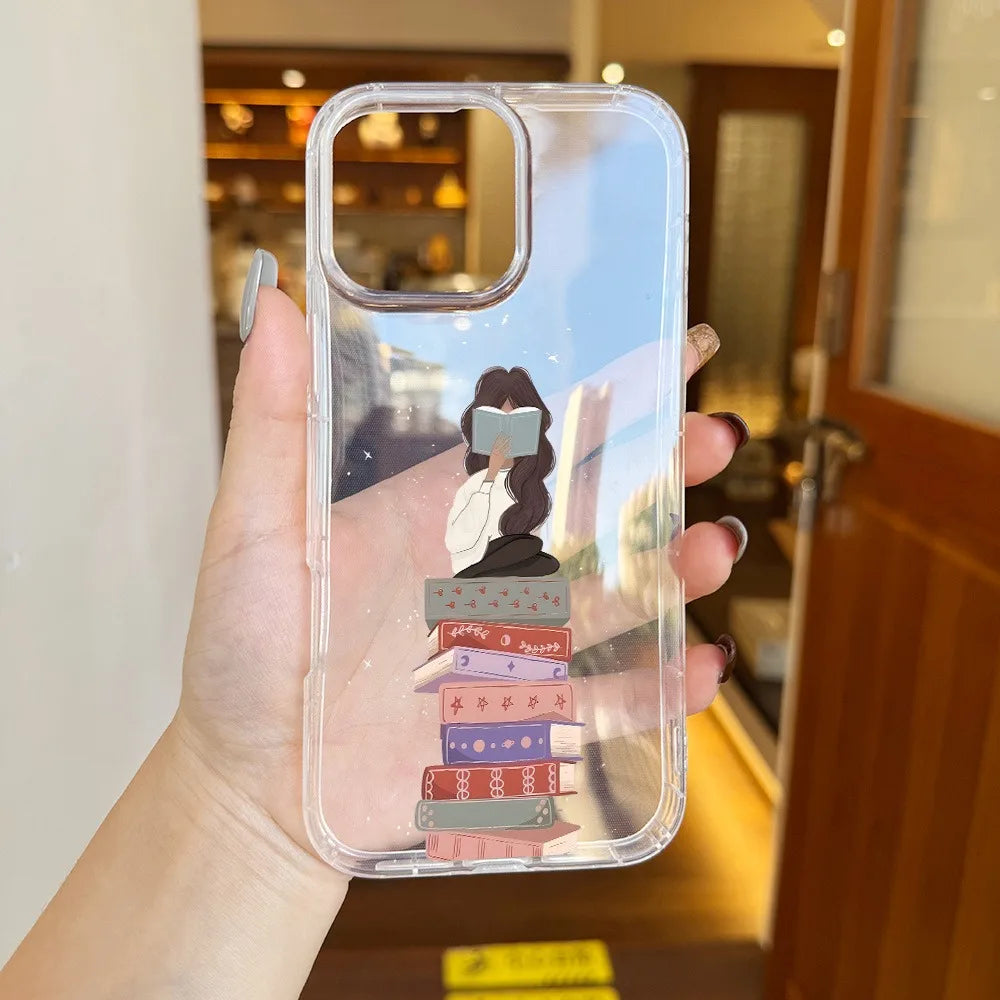 Fall Autumn Brown Aesthetic Clear Phone Case