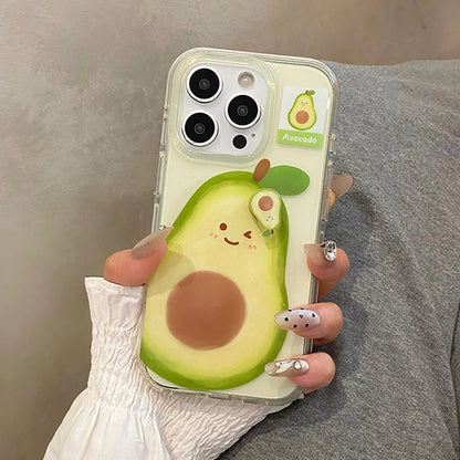 Ins Summer Fruit 3D Guava Durian Avocado Phone Case