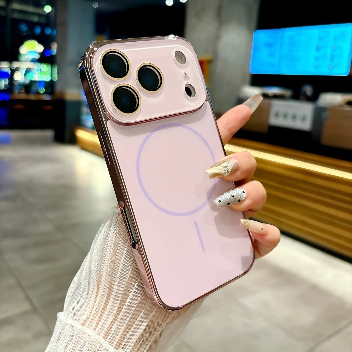 Luxury AG Nano Tempered Glass For Magsafe Phone Case